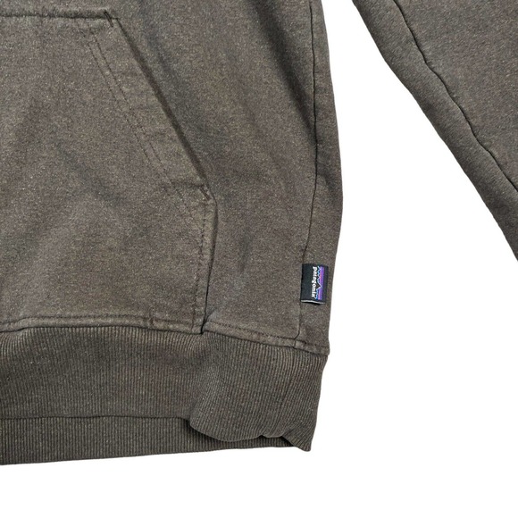 Patagonia Brown Logo Sweater Winter Hoodie Men's M - Picture 4 of 6